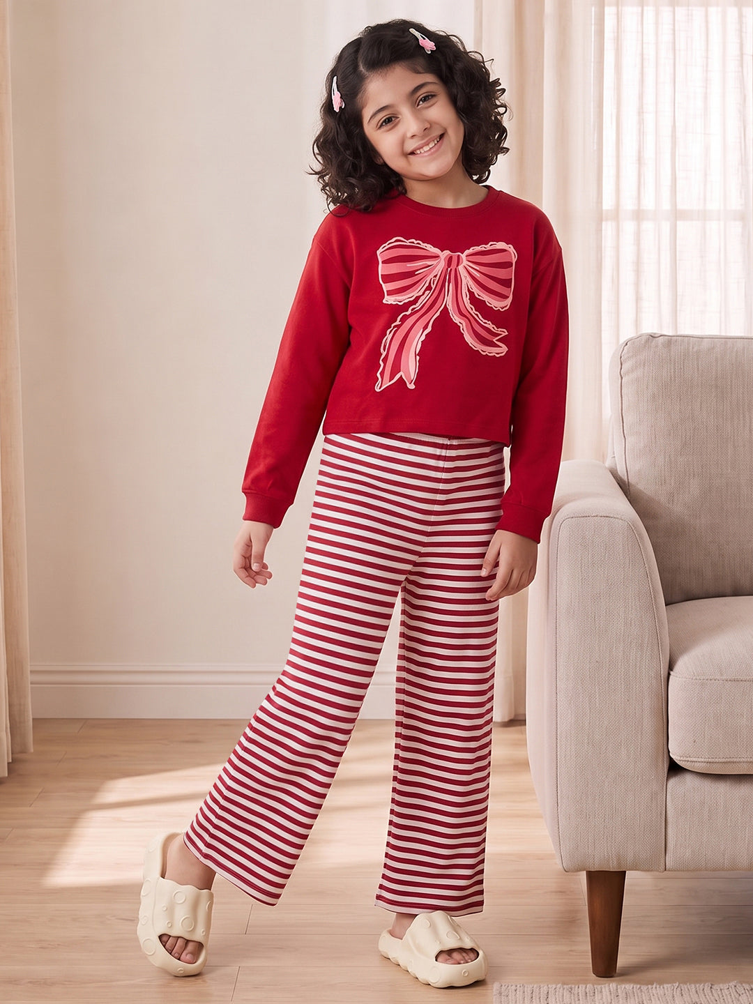 Lil Tomatoes Girls Cotton Night Suits
