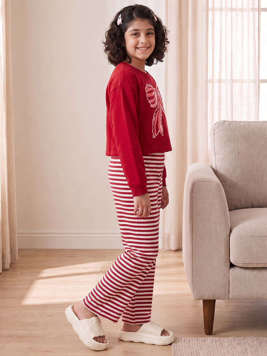 Lil Tomatoes Girls Cotton Night Suits
