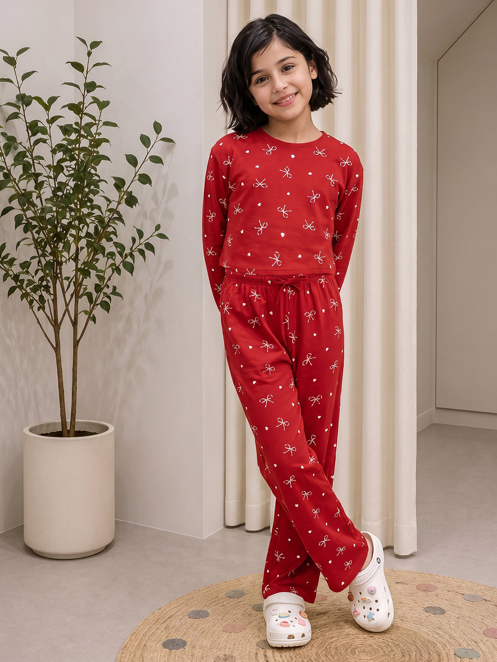 Lil Tomatoes Girls Cotton Night Suits