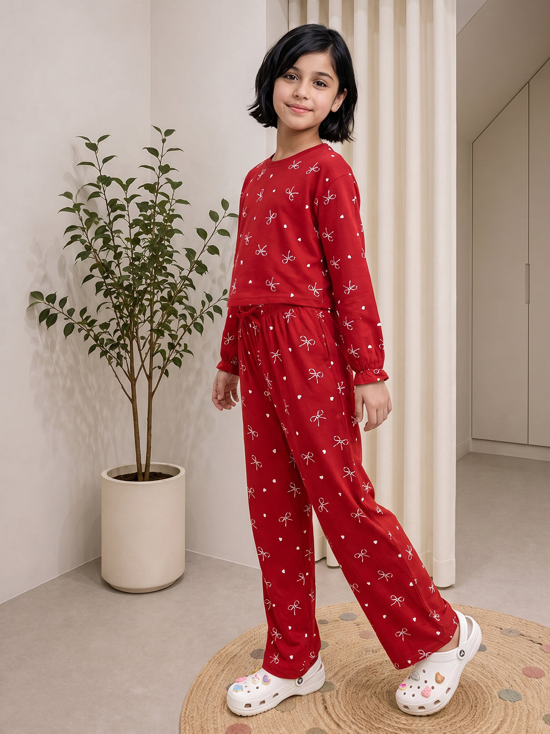 Lil Tomatoes Girls Cotton Night Suits