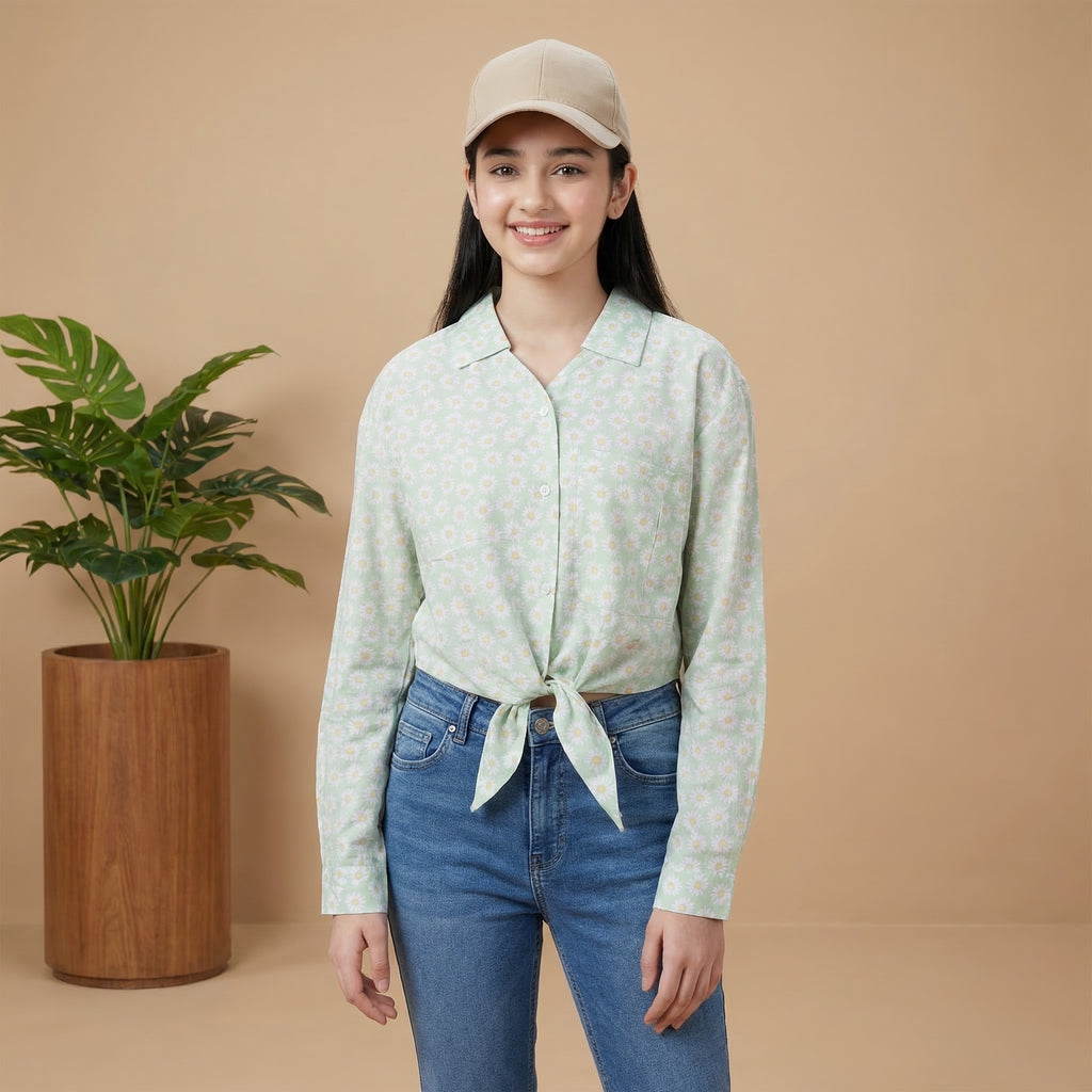 Lil Tomatoes Girls Cotton Shirt