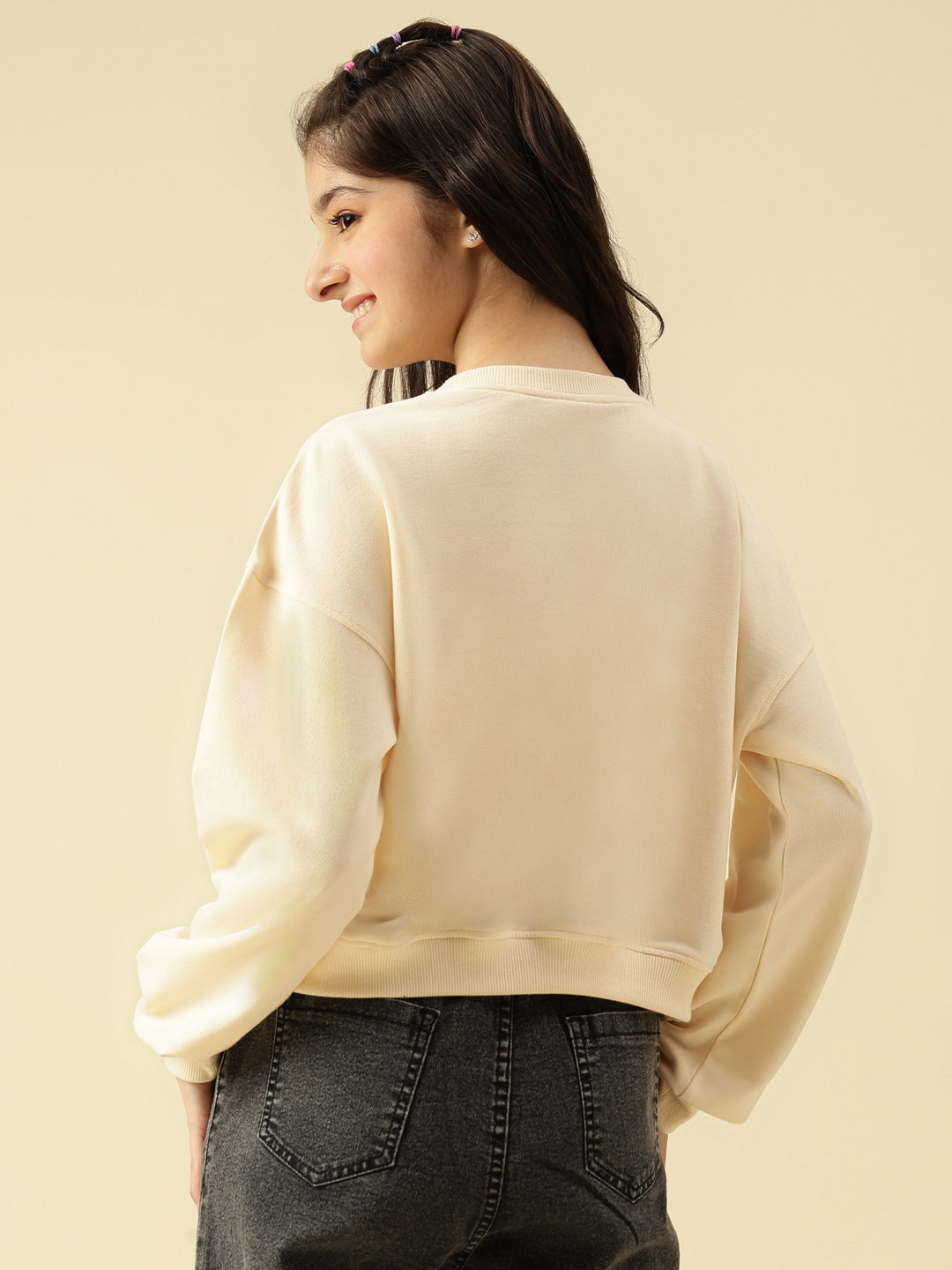 Lil Tomatoes Girls Cotton Looper Sweatshirt