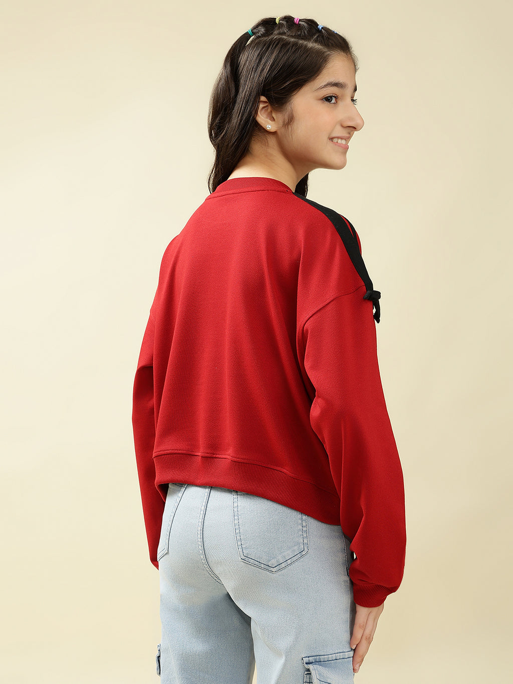 Lil Tomatoes Girls Cotton Looper Sweatshirt