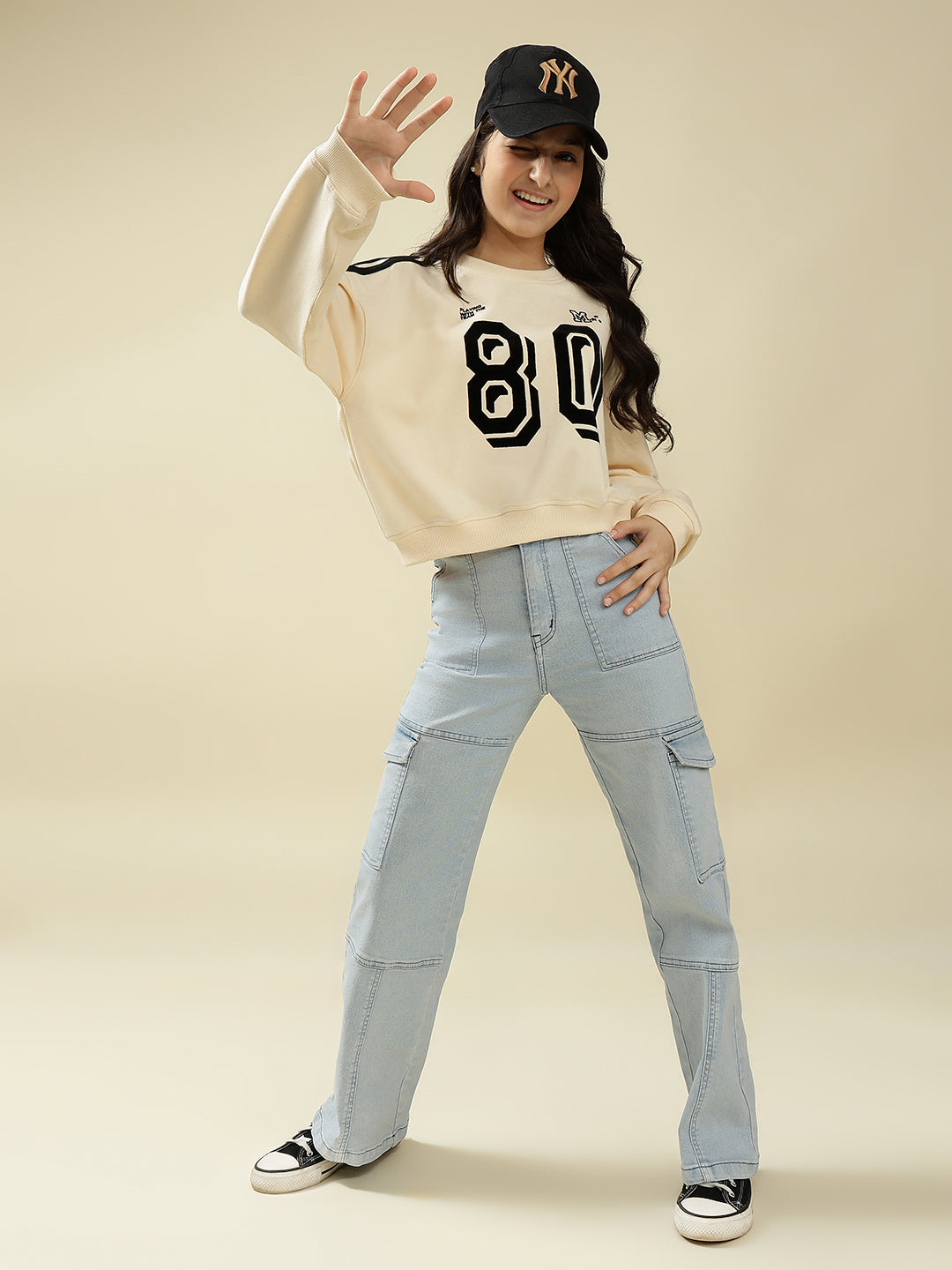 Lil Tomatoes Girls Cotton Looper Sweatshirt