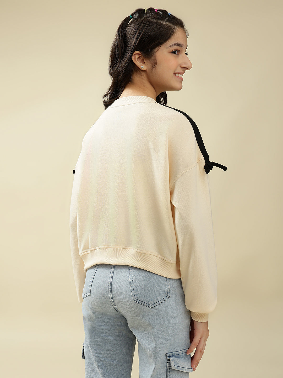 Lil Tomatoes Girls Cotton Looper Sweatshirt