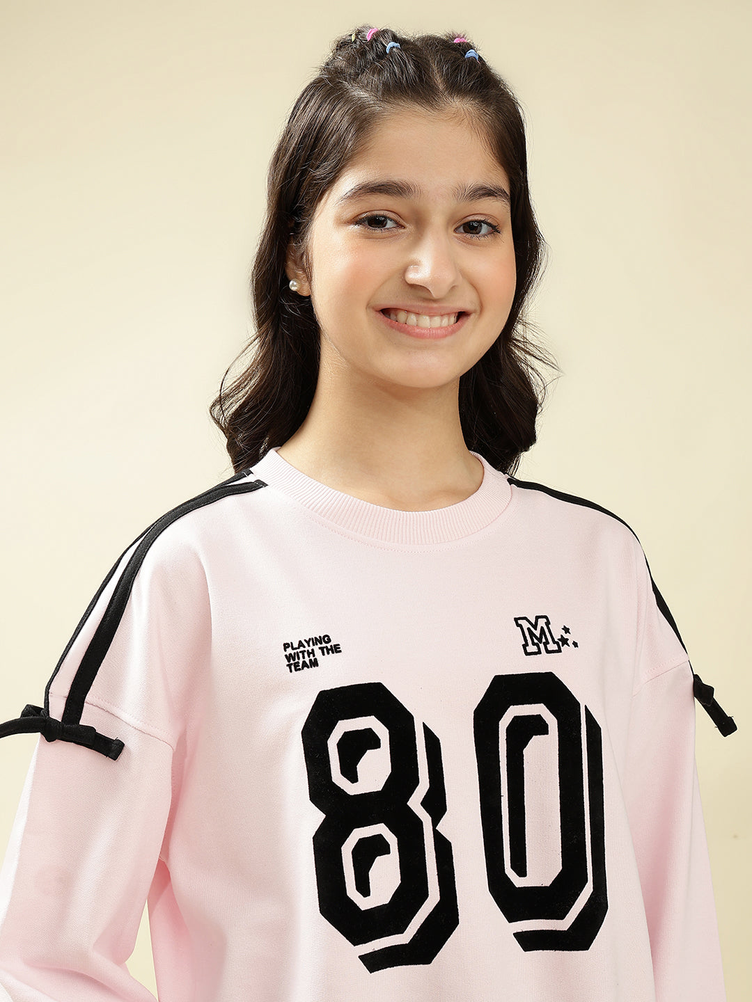 Lil Tomatoes Girls Cotton Looper Sweatshirt