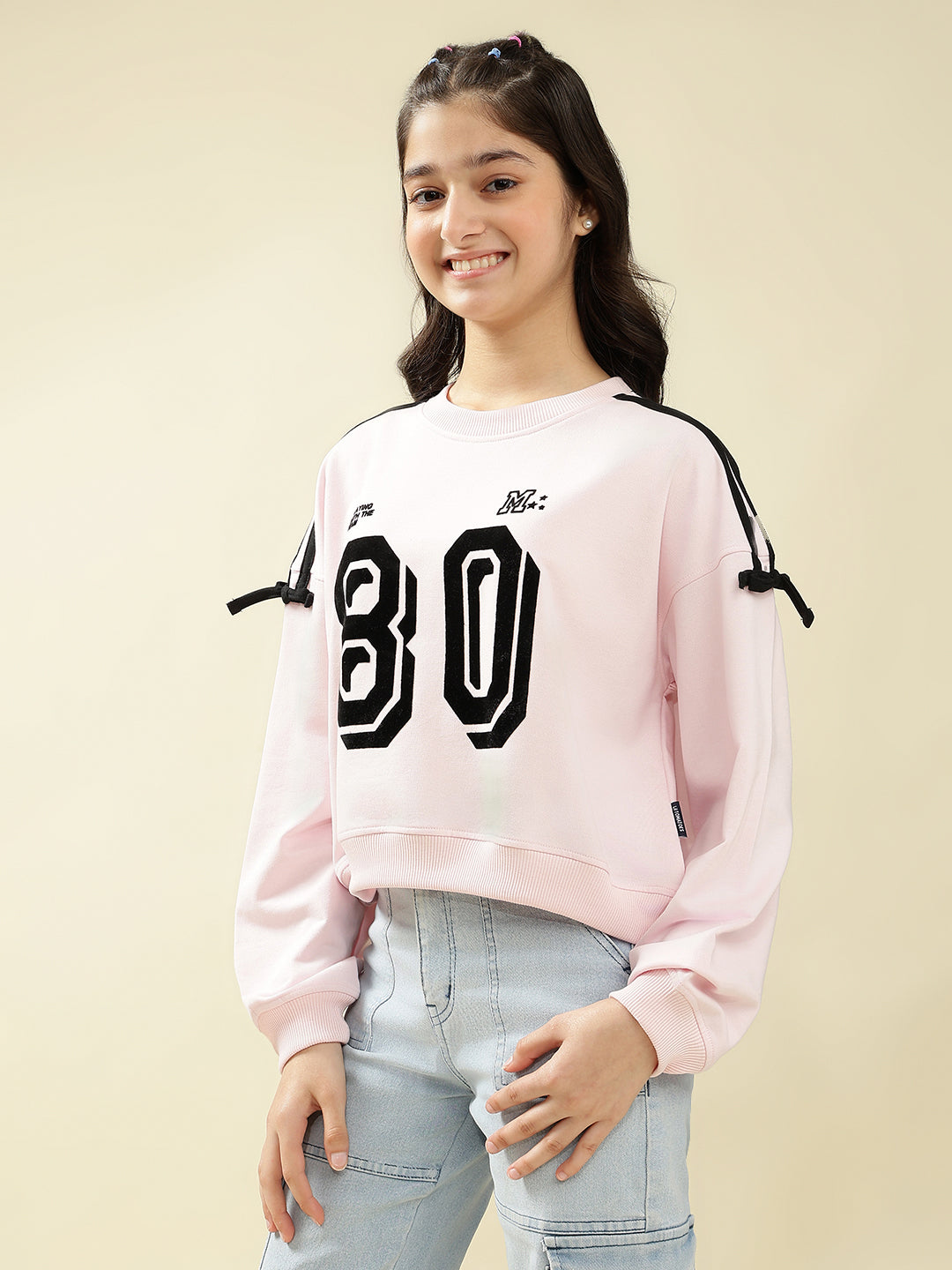 Lil Tomatoes Girls Cotton Looper Sweatshirt