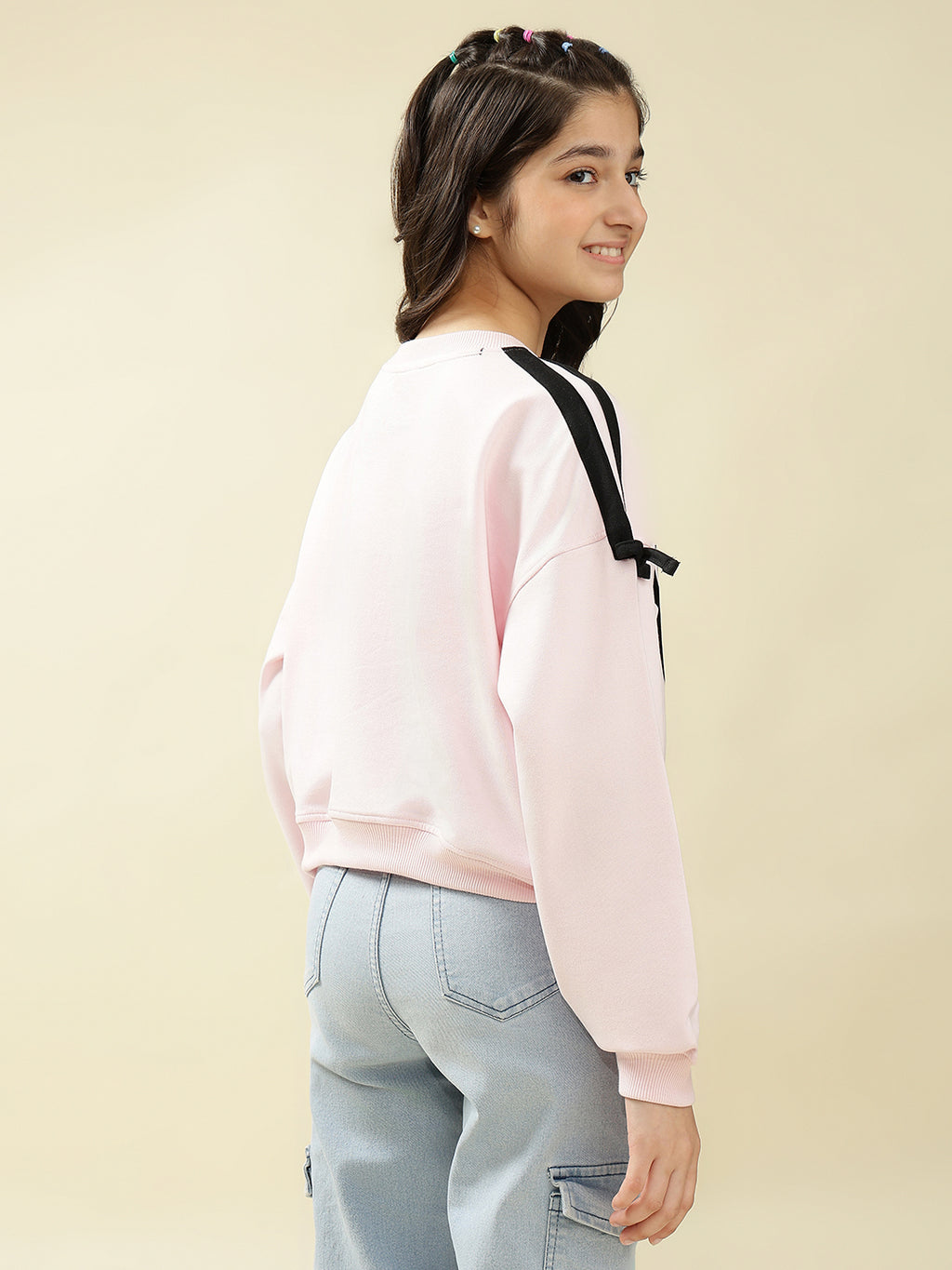 Lil Tomatoes Girls Cotton Looper Sweatshirt