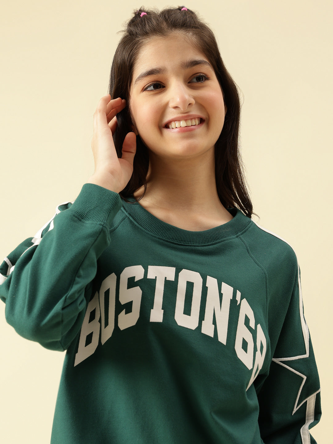 Lil Tomatoes Girls Cotton Looper Sweatshirt