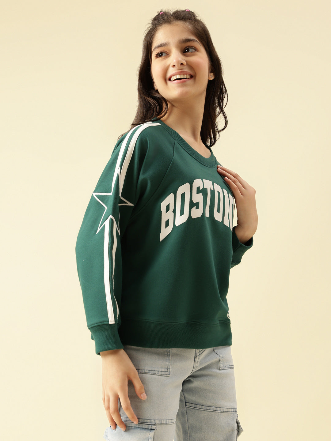 Lil Tomatoes Girls Cotton Looper Sweatshirt