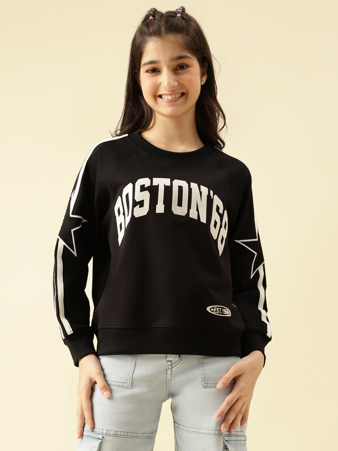 Lil Tomatoes Girls Cotton Looper Sweatshirt
