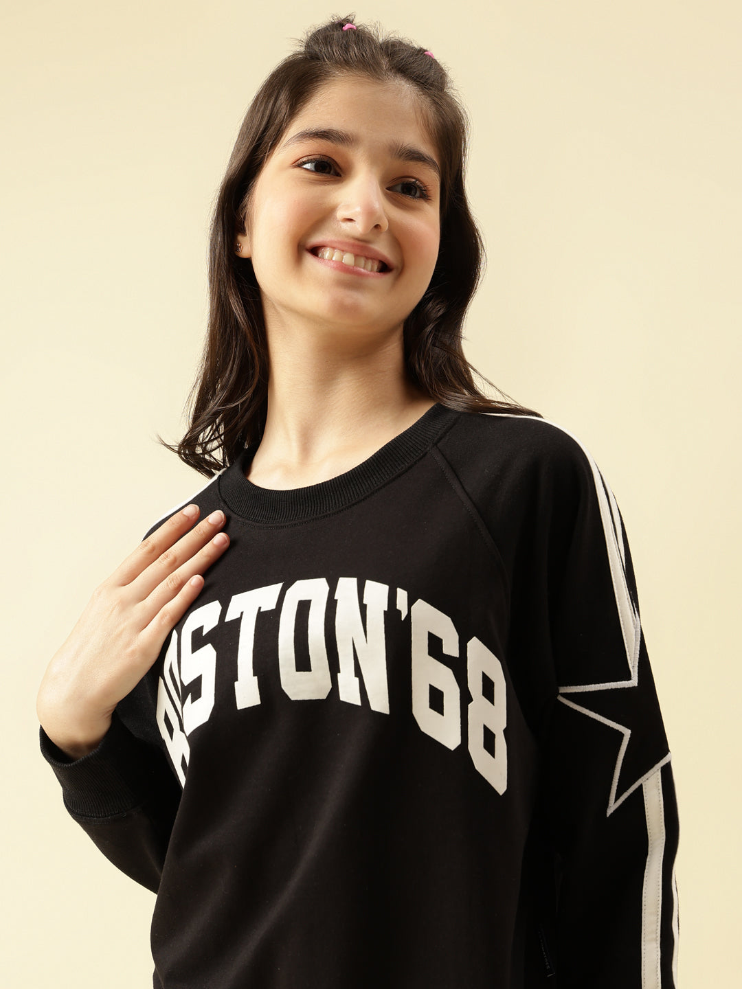 Lil Tomatoes Girls Cotton Looper Sweatshirt