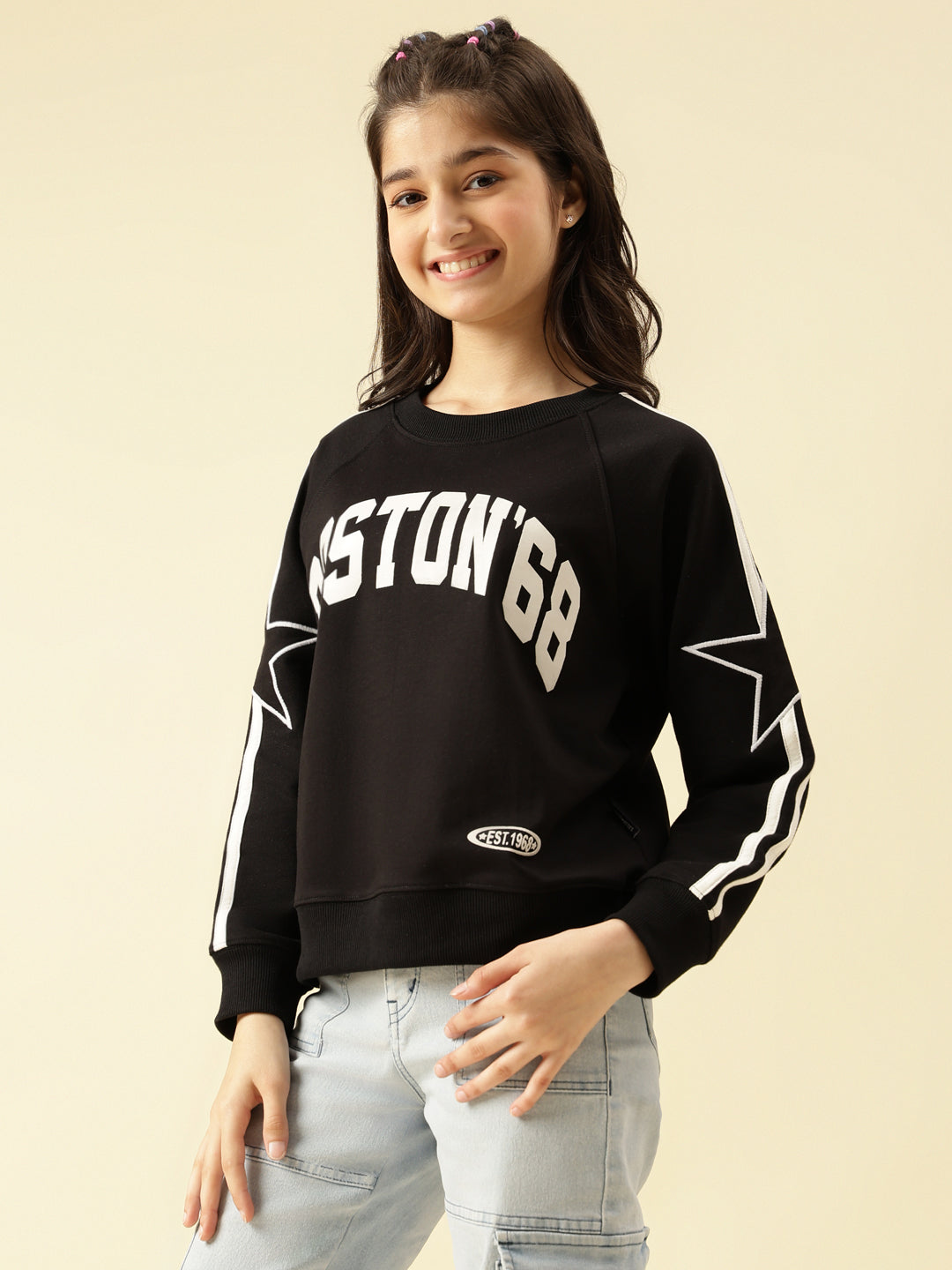 Lil Tomatoes Girls Cotton Looper Sweatshirt