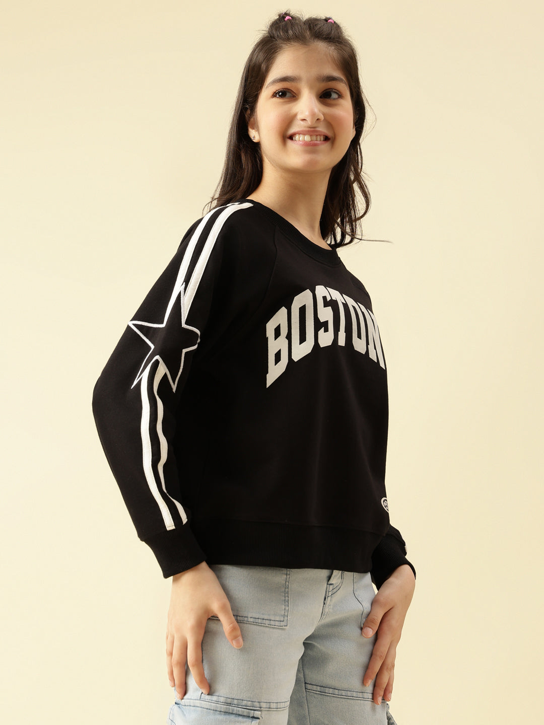 Lil Tomatoes Girls Cotton Looper Sweatshirt