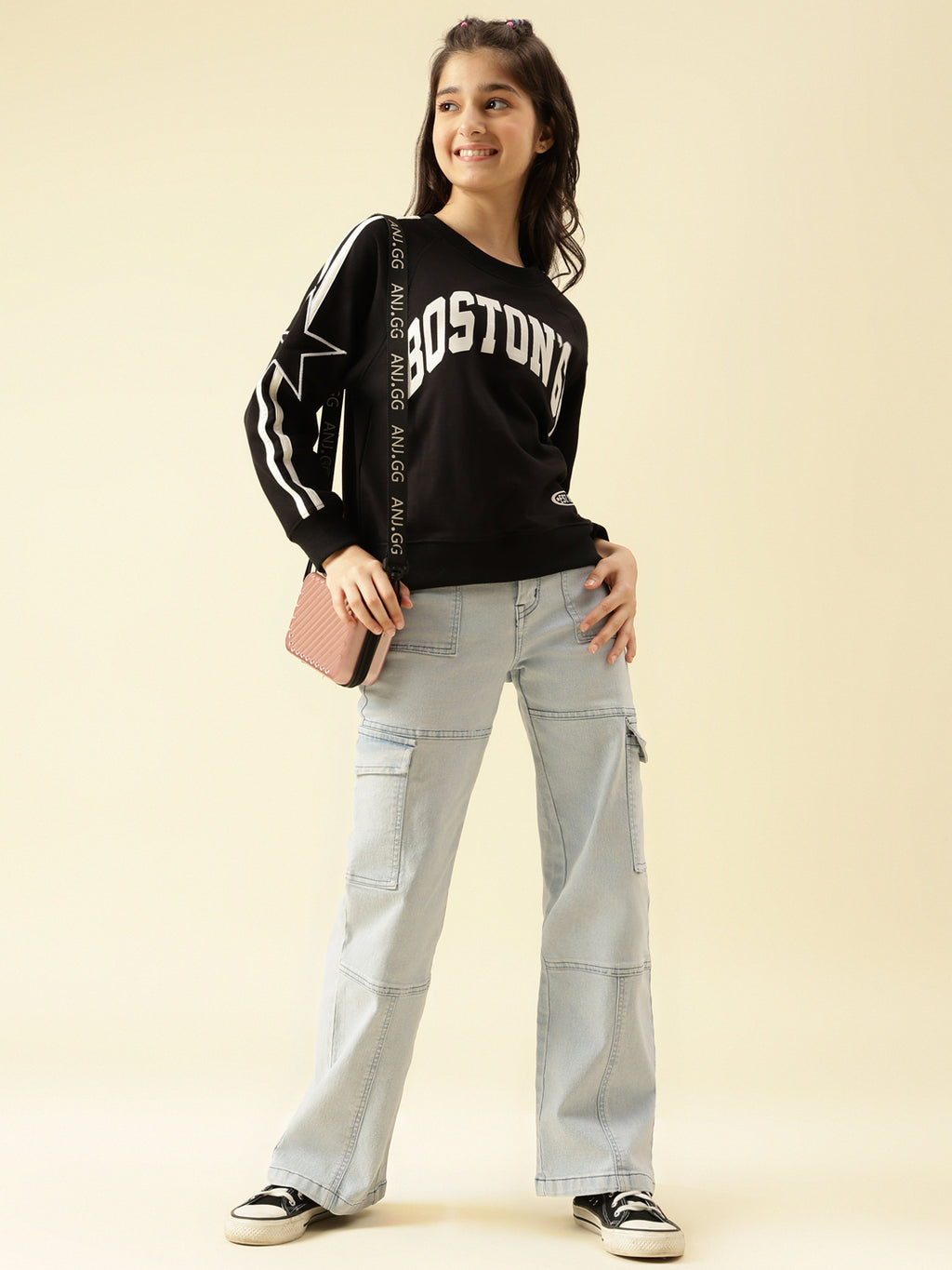 Lil Tomatoes Girls Cotton Looper Sweatshirt