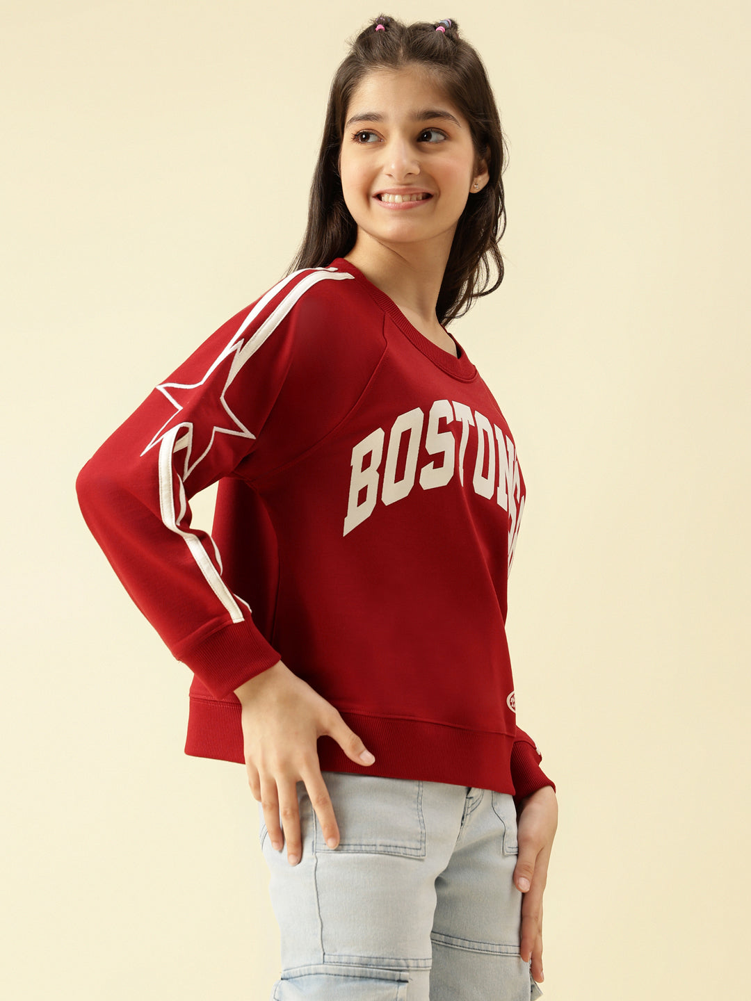 Lil Tomatoes Girls Cotton Looper Sweatshirt