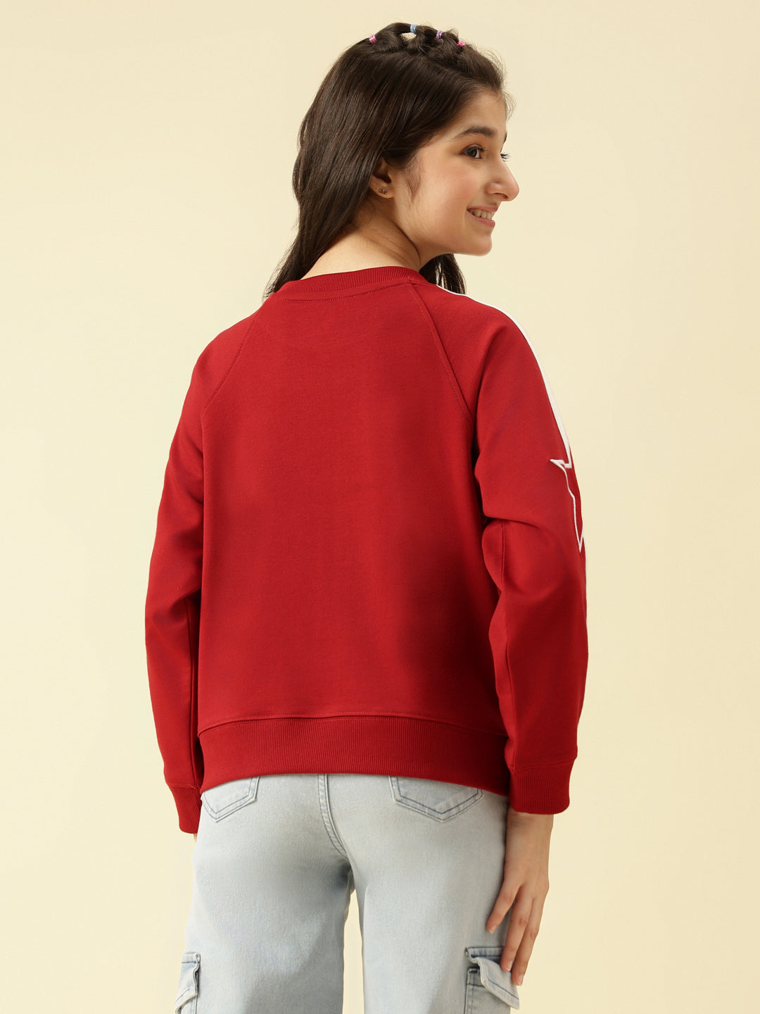 Lil Tomatoes Girls Cotton Looper Sweatshirt