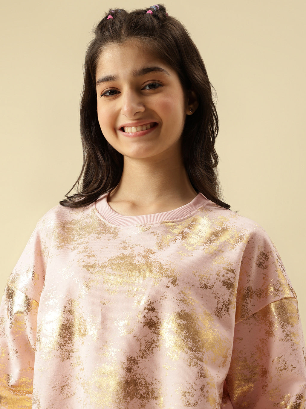 Lil Tomatoes Girls Cotton Looper Sweatshirt