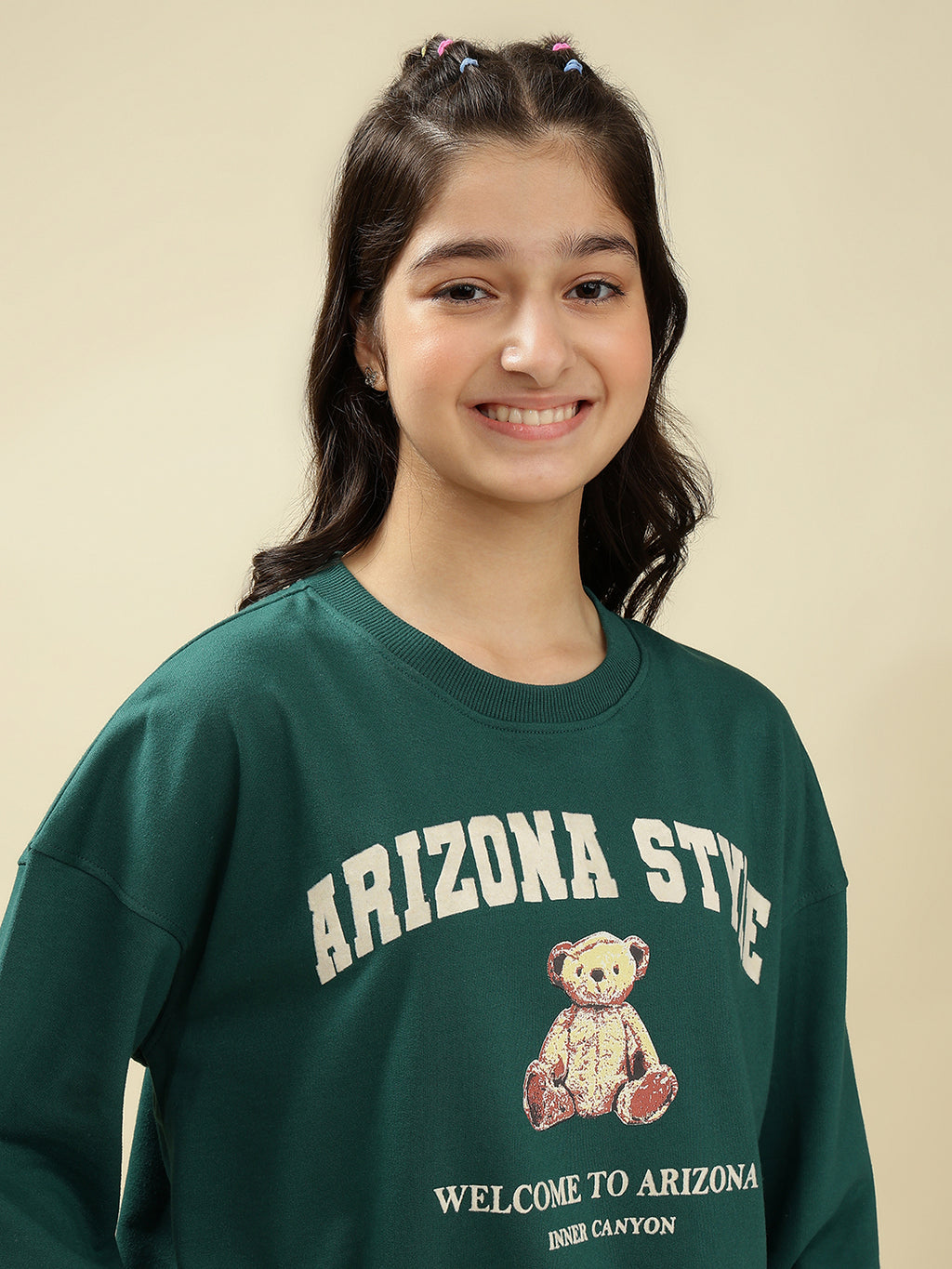 Lil Tomatoes Girls Cotton Looper Sweatshirt