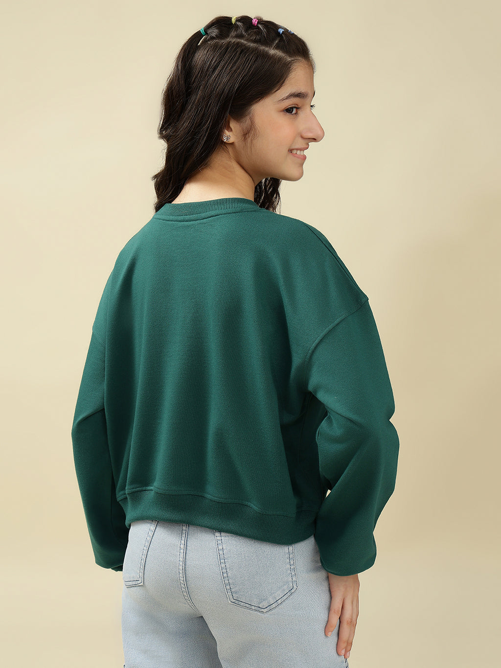 Lil Tomatoes Girls Cotton Looper Sweatshirt