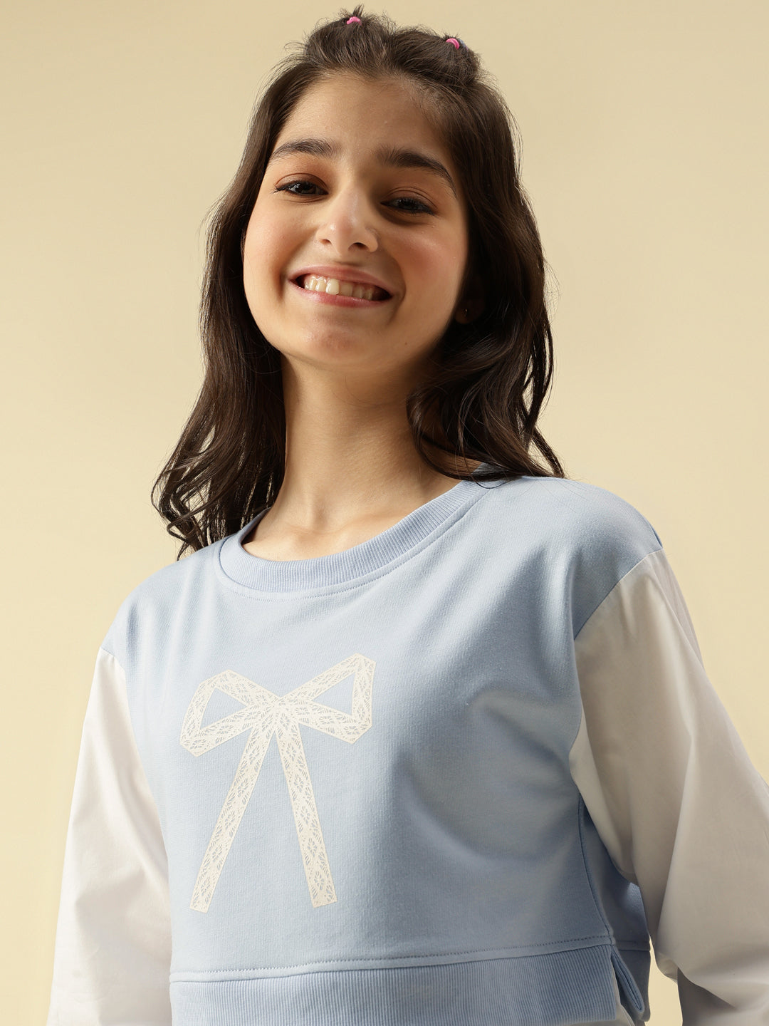 Lil Tomatoes Girls Cotton Looper Sweatshirt