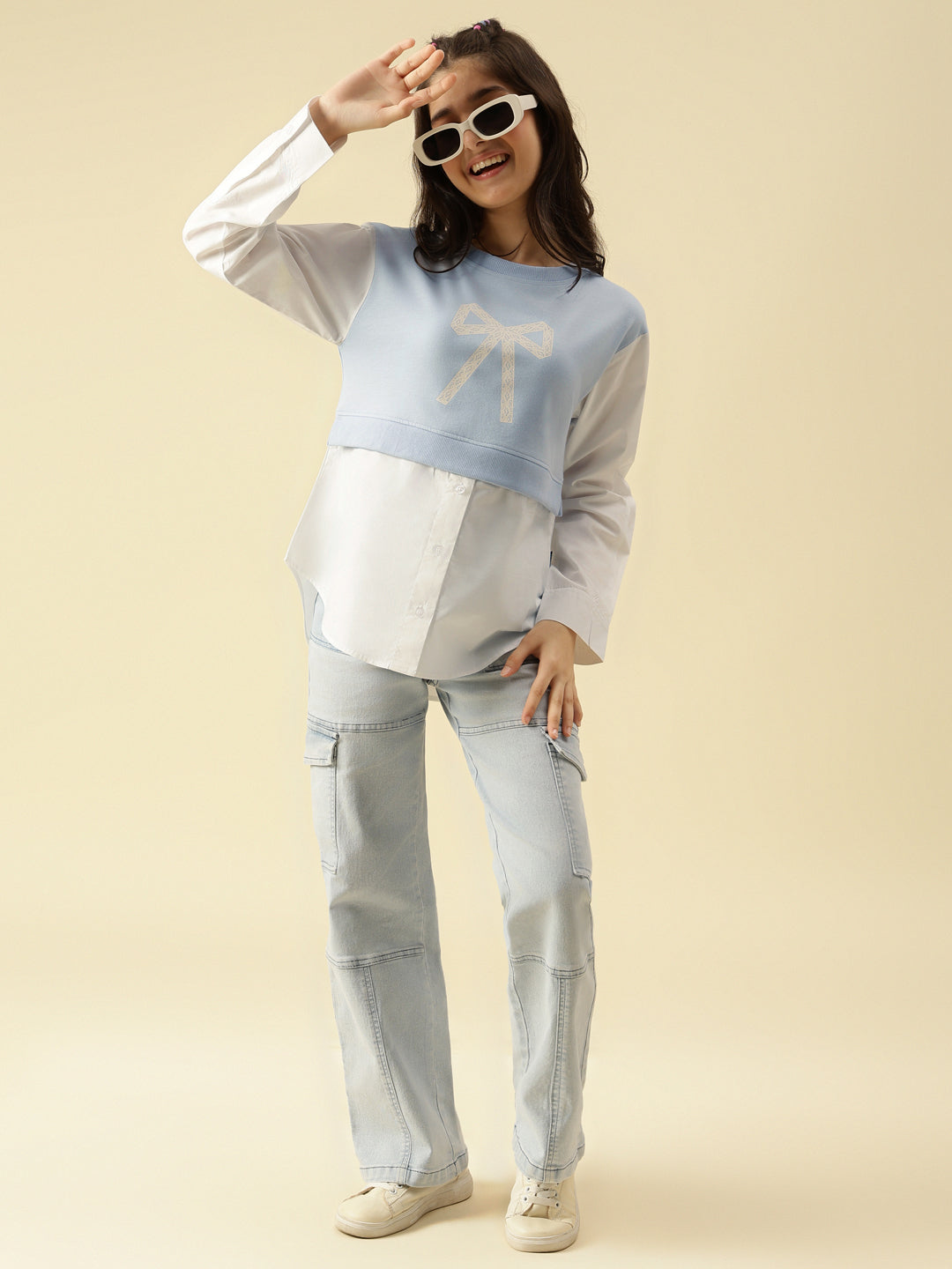 Lil Tomatoes Girls Cotton Looper Sweatshirt
