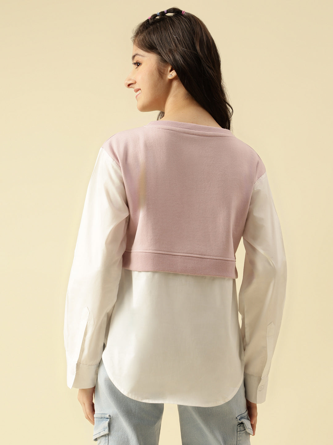 Lil Tomatoes Girls Cotton Looper Sweatshirt