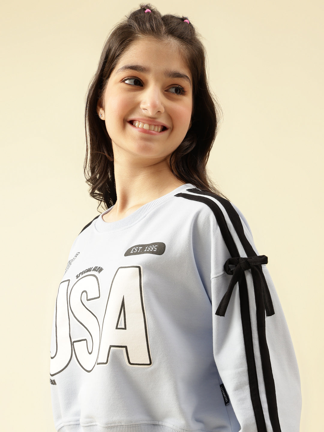 Lil Tomatoes Girls Cotton Looper Sweatshirt