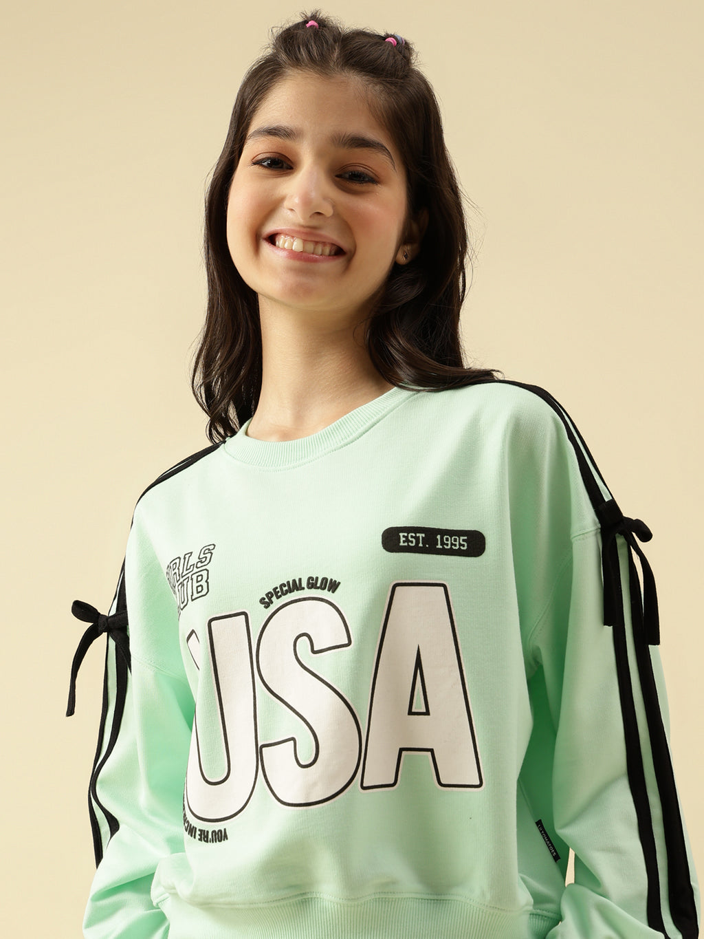 Lil Tomatoes Girls Cotton Looper Sweatshirt