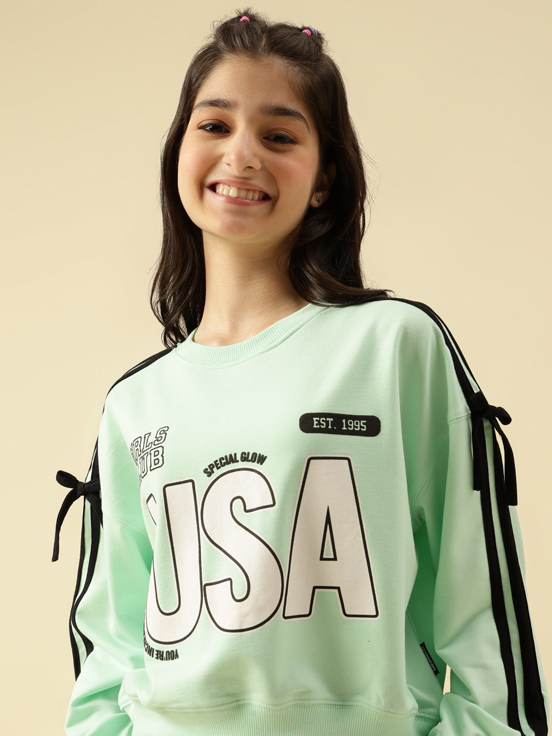 Lil Tomatoes Girls Cotton Looper Sweatshirt