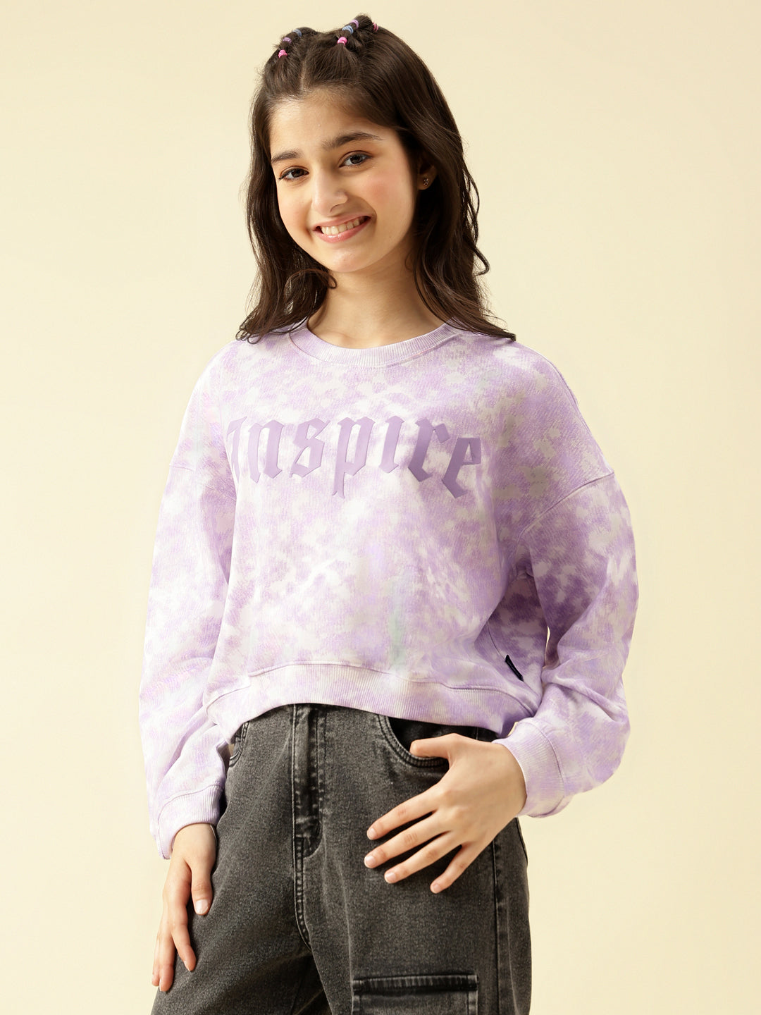 Lil Tomatoes Girls Cotton Looper Sweatshirt