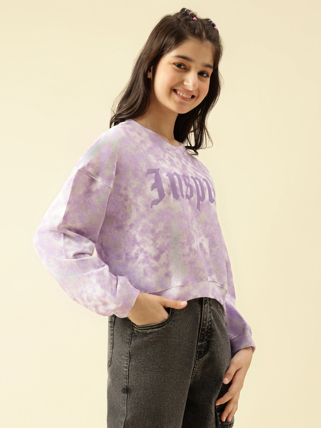 Lil Tomatoes Girls Cotton Looper Sweatshirt