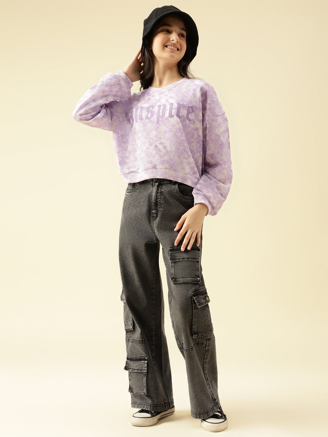 Lil Tomatoes Girls Cotton Looper Sweatshirt