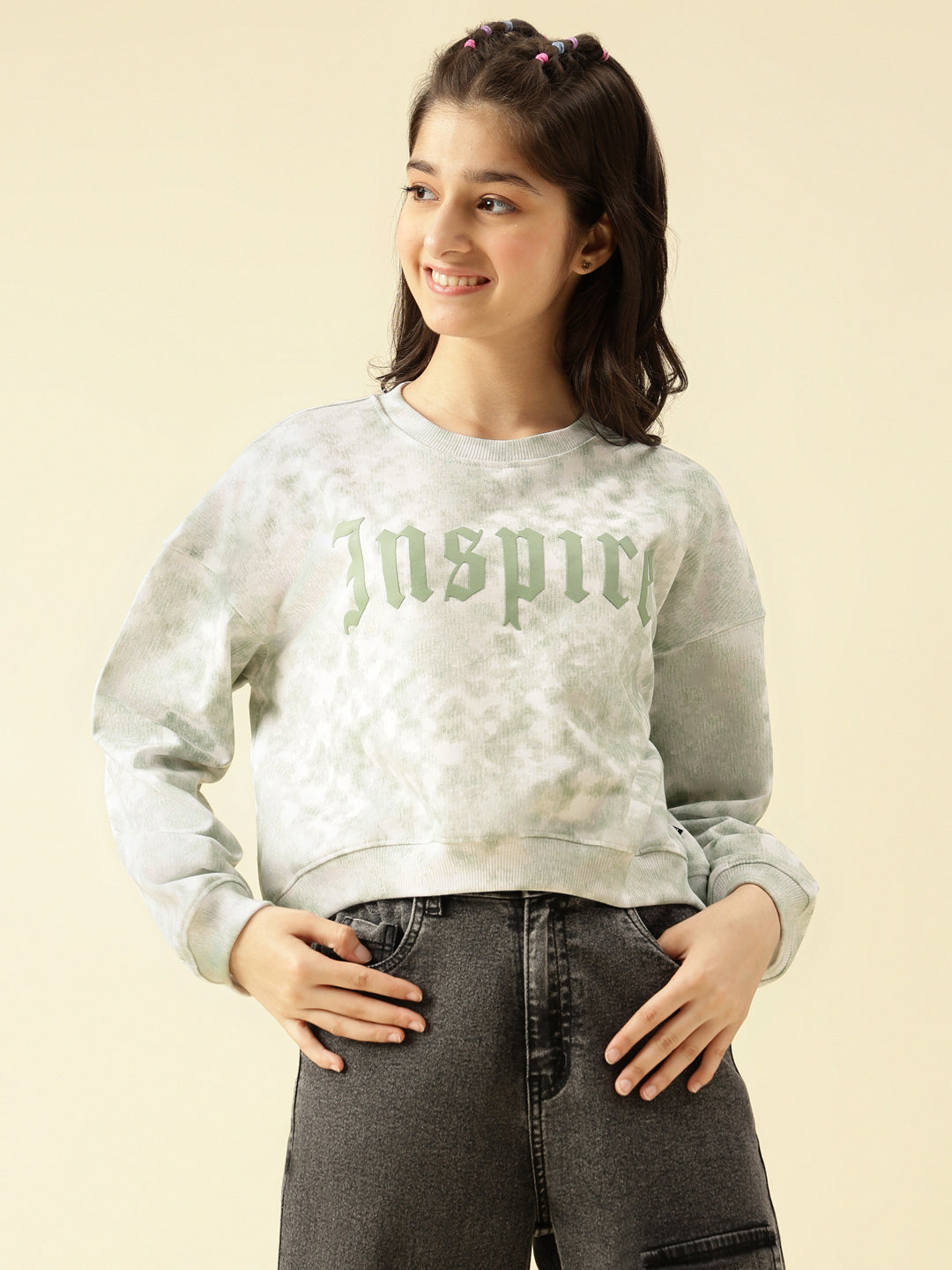 Lil Tomatoes Girls Cotton Looper Sweatshirt
