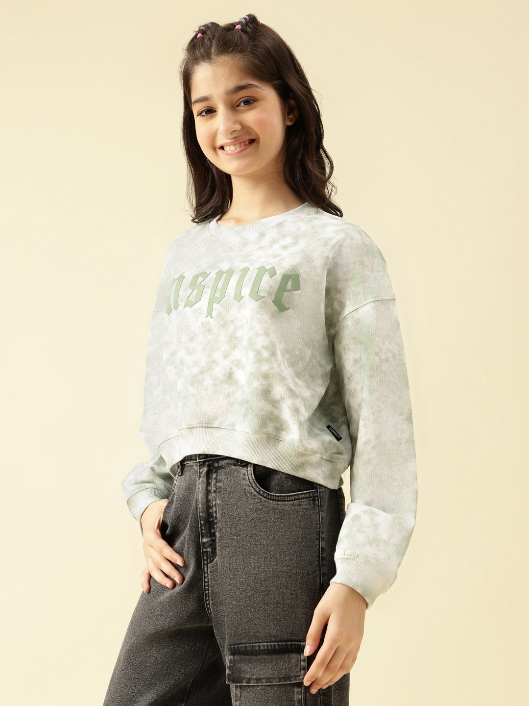 Lil Tomatoes Girls Cotton Looper Sweatshirt