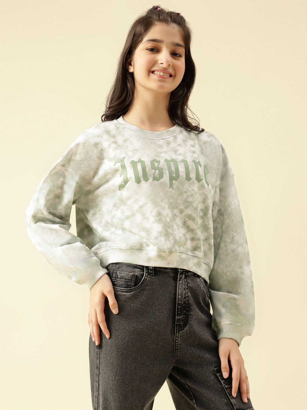 Lil Tomatoes Girls Cotton Looper Sweatshirt