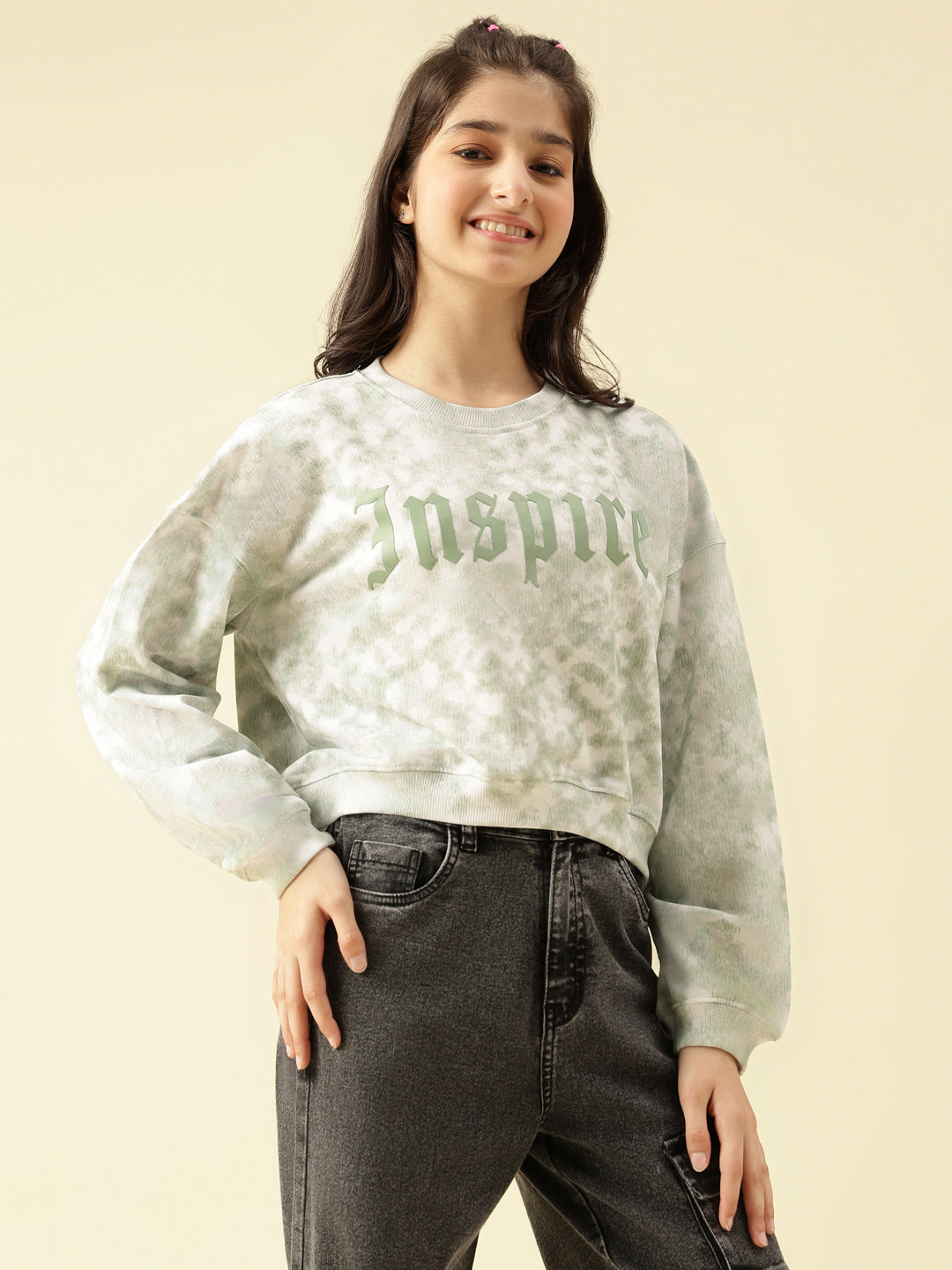 Lil Tomatoes Girls Cotton Looper Sweatshirt