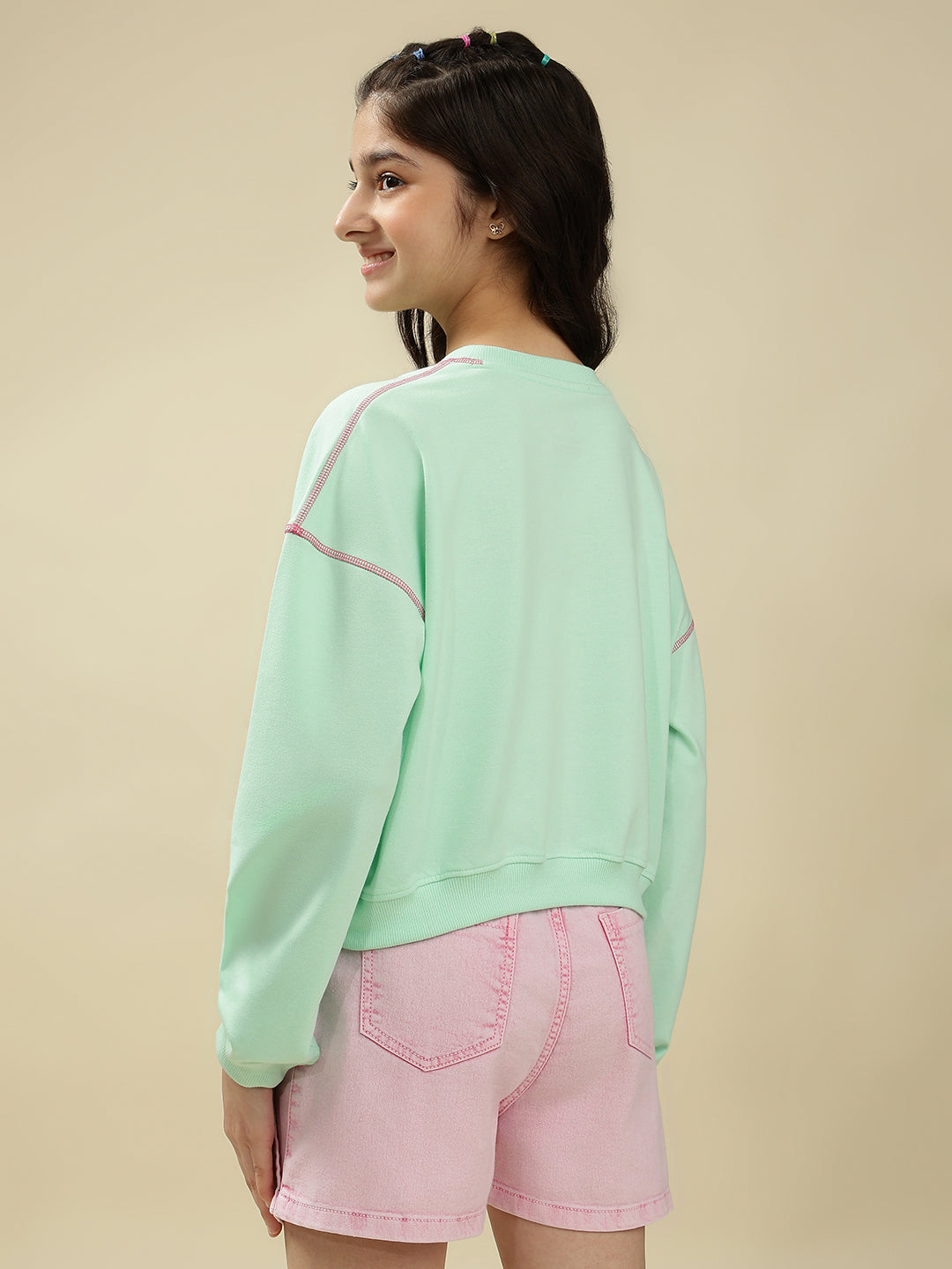Lil Tomatoes Girls Cotton Looper Sweatshirt