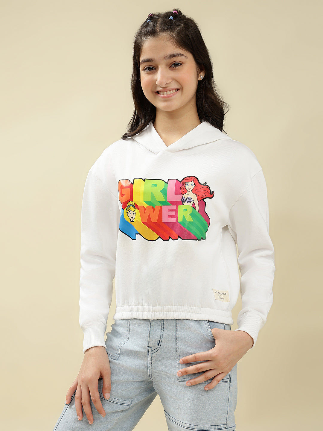 Lil Tomatoes Girls Cotton Fleece Sweatshirt