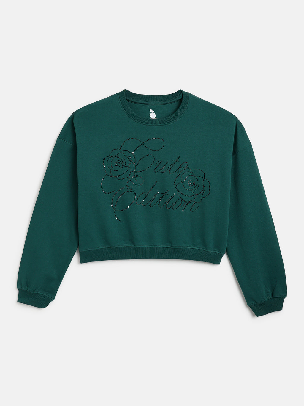 Lil Tomatoes Girls Cotton Looper Boxy Sweatshirt