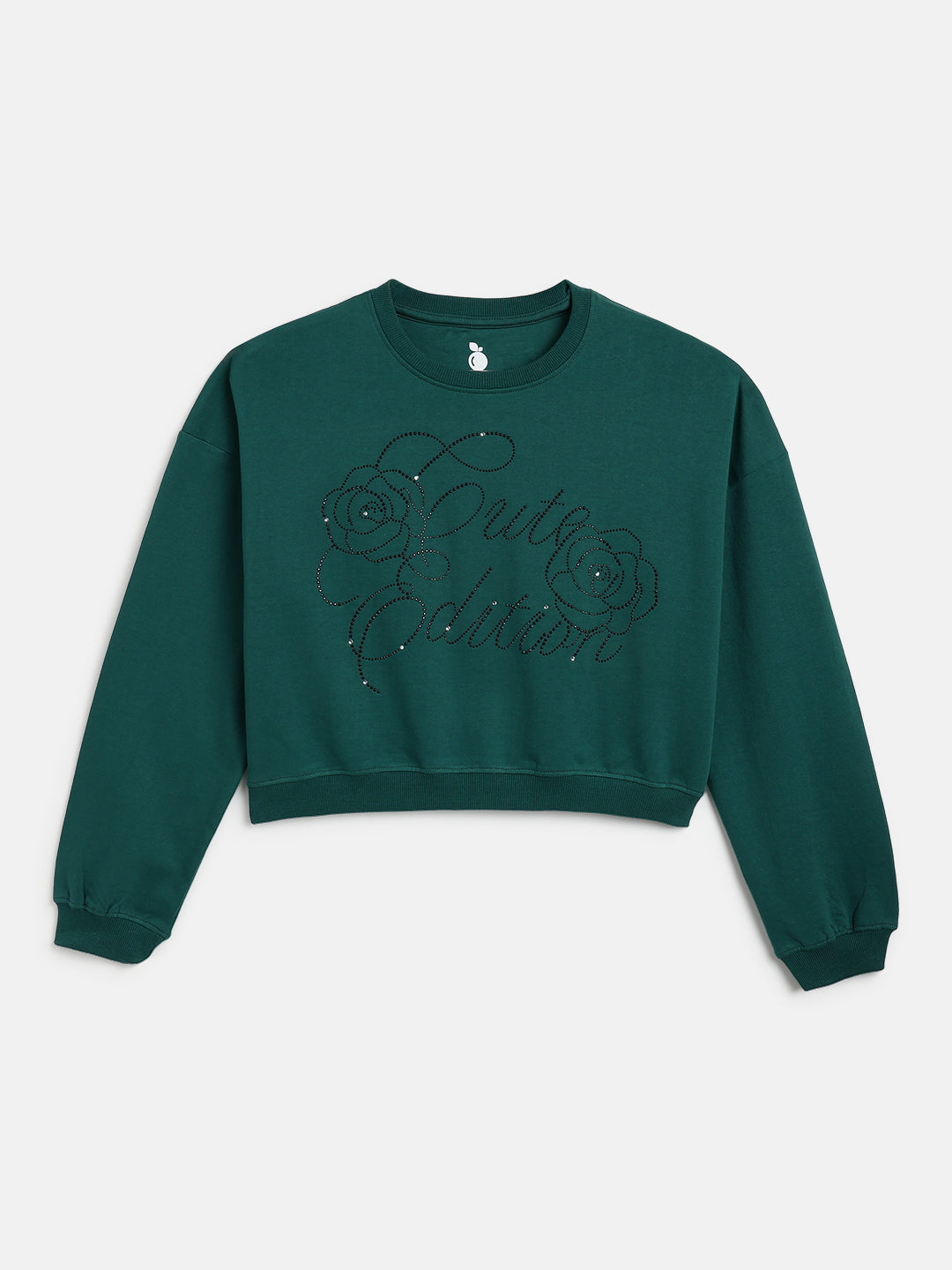 Lil Tomatoes Girls Cotton Looper Boxy Sweatshirt