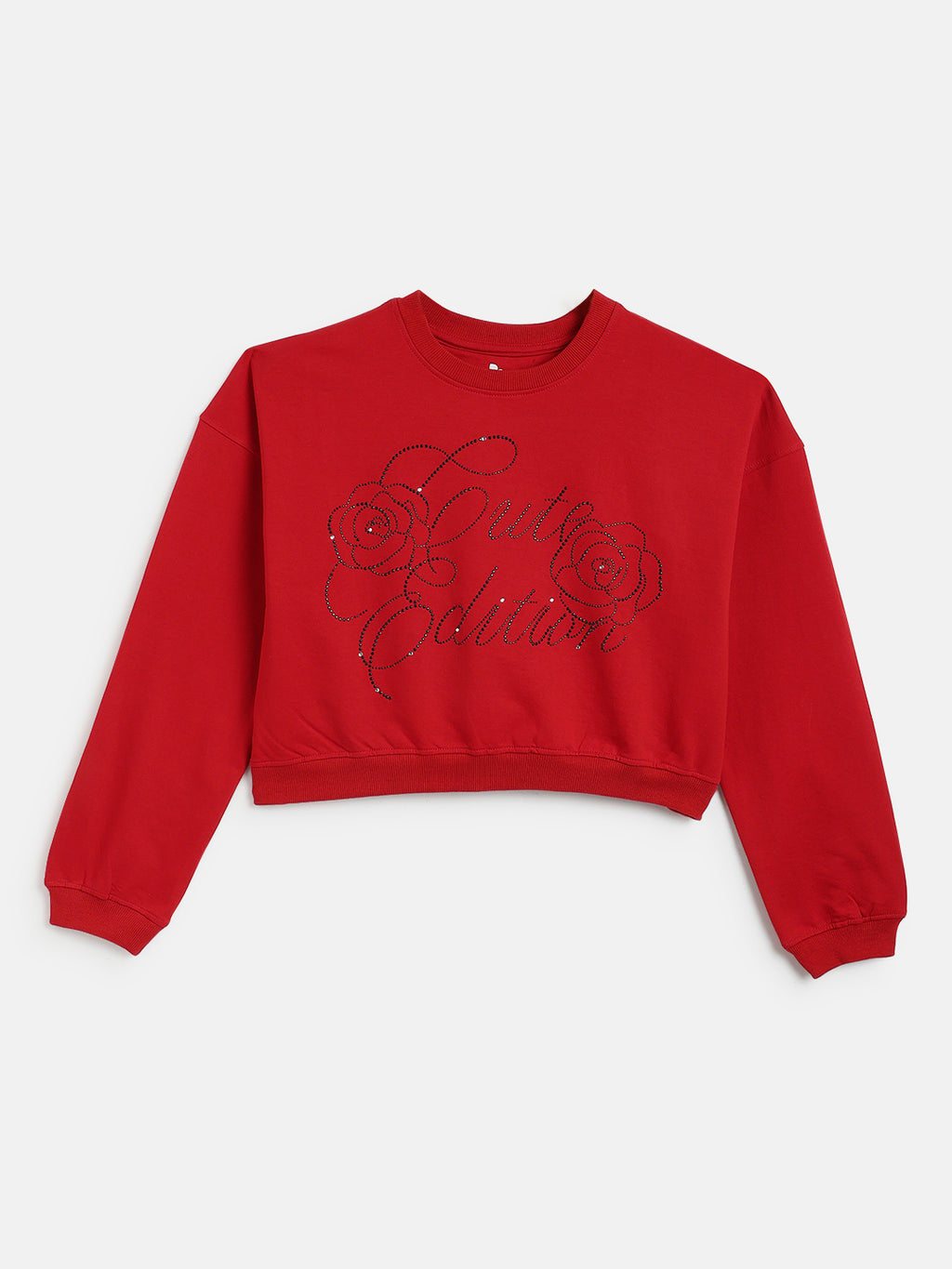 Lil Tomatoes Girls Cotton Looper Boxy Sweatshirt