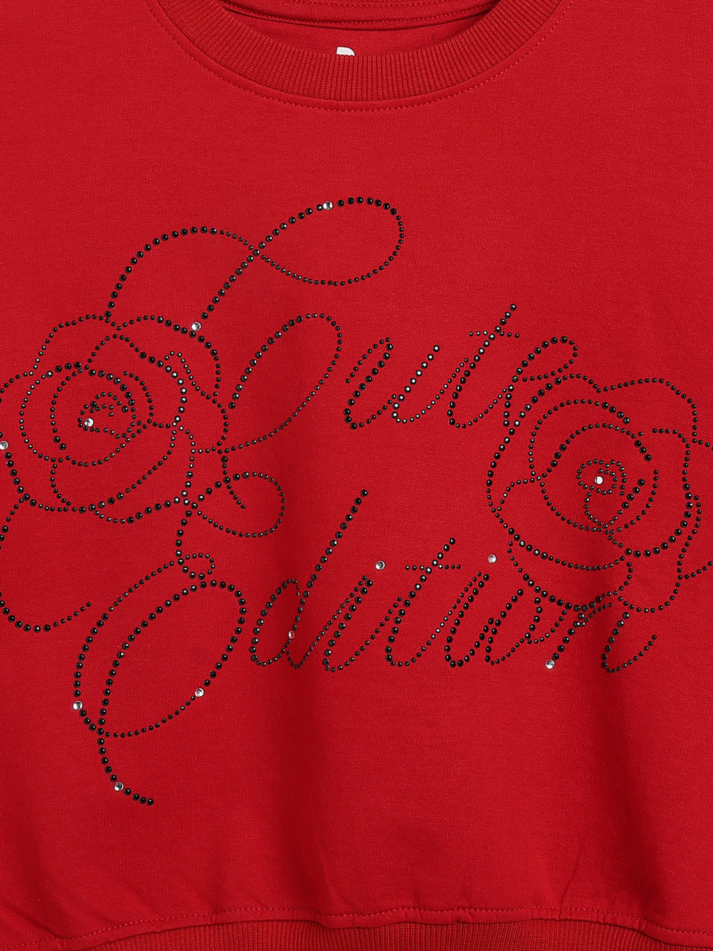Lil Tomatoes Girls Cotton Looper Boxy Sweatshirt
