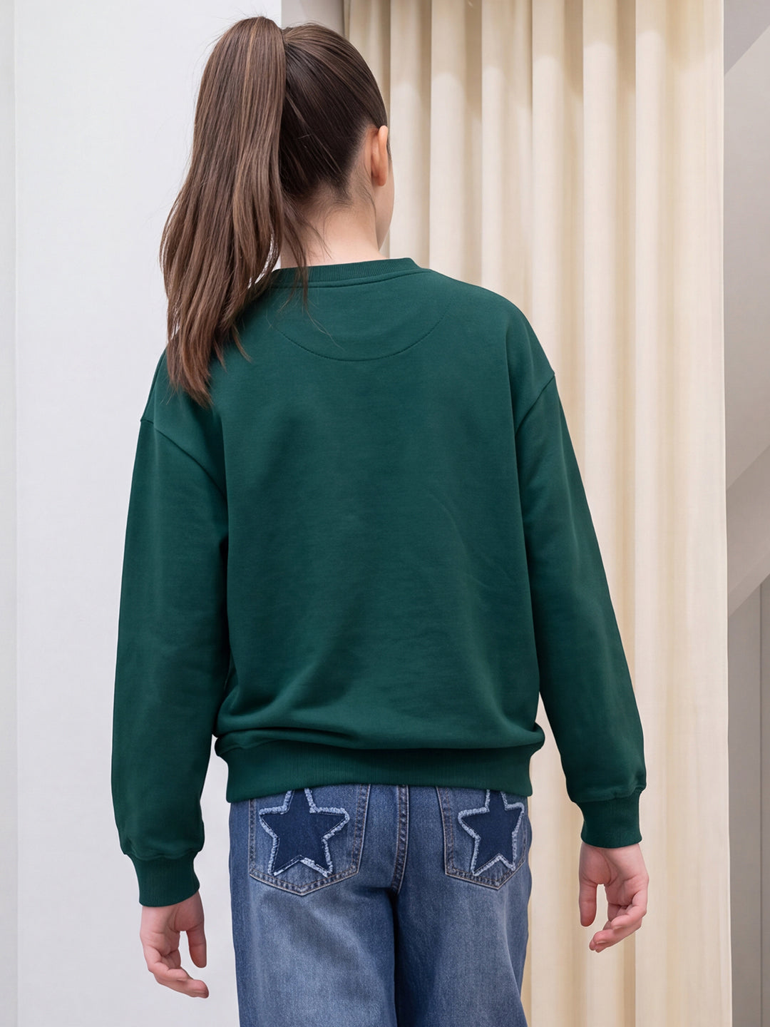 Lil Tomatoes Girls Cotton Looper Sweatshirt