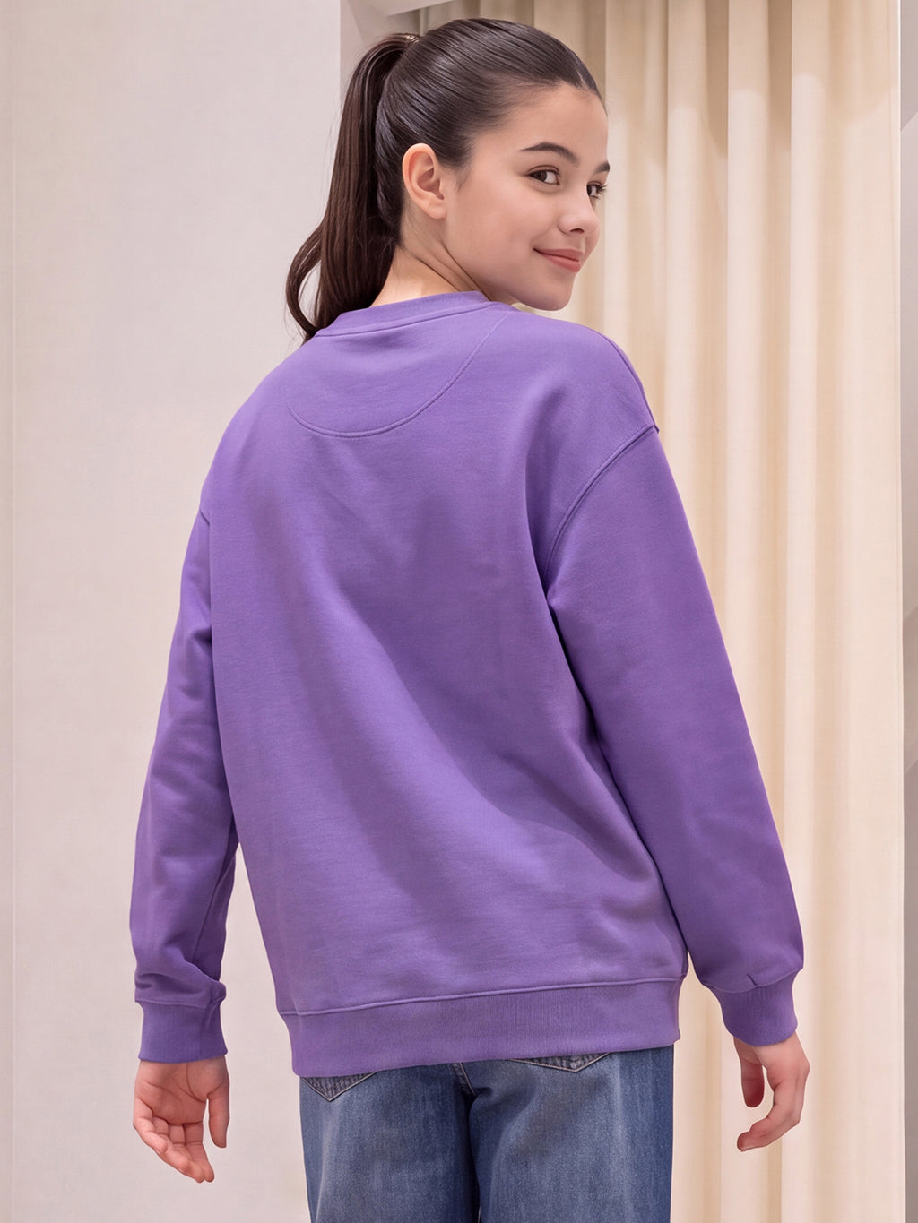 Lil Tomatoes Girls Cotton Looper Sweatshirt