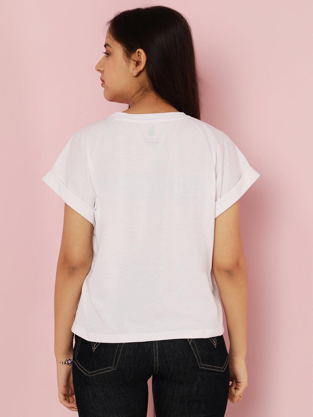 Lil Tomatoes Girls Cotton Top- WHITE
