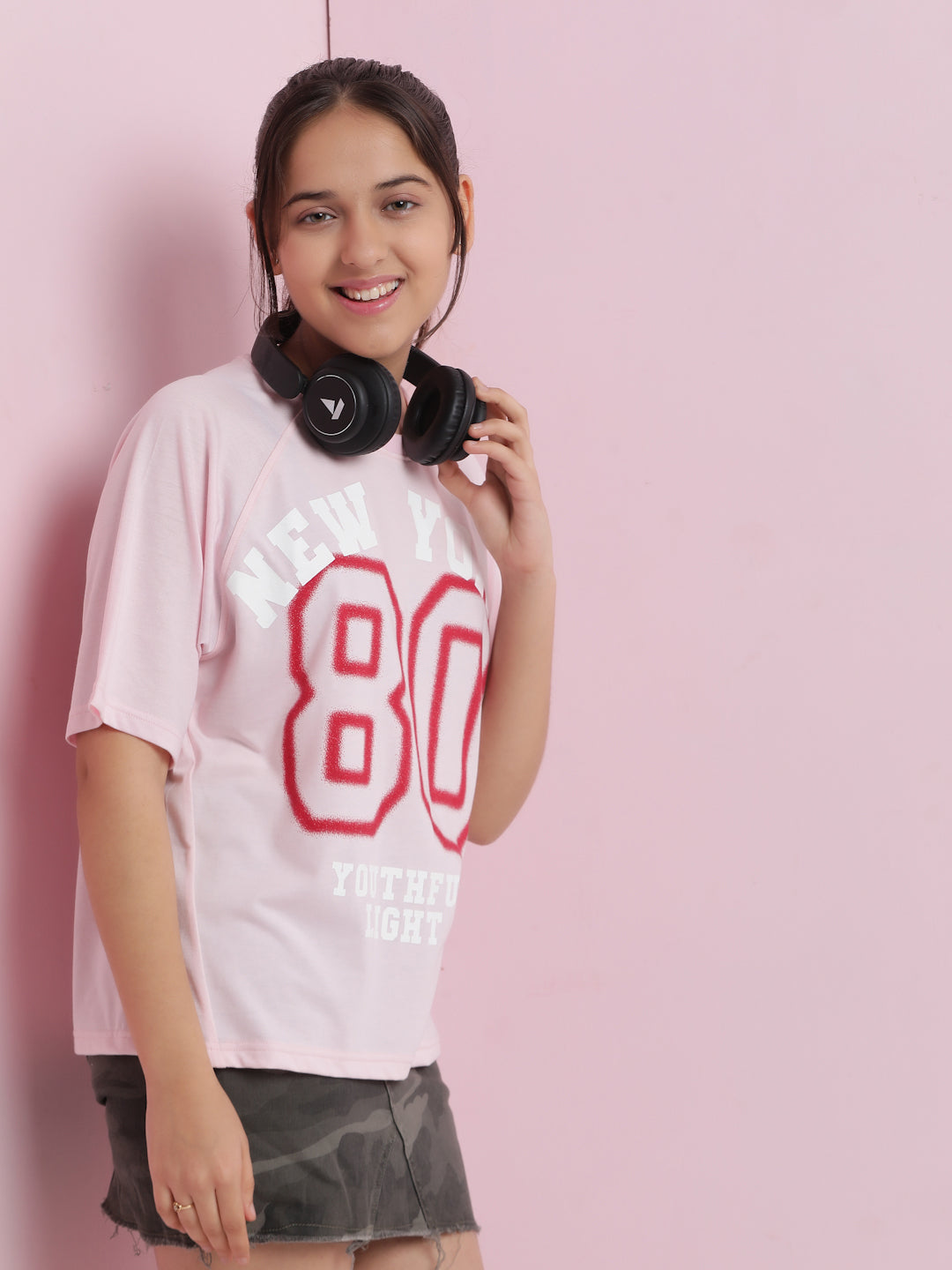 Lil Tomatoes Girls Cotton Top-Pink