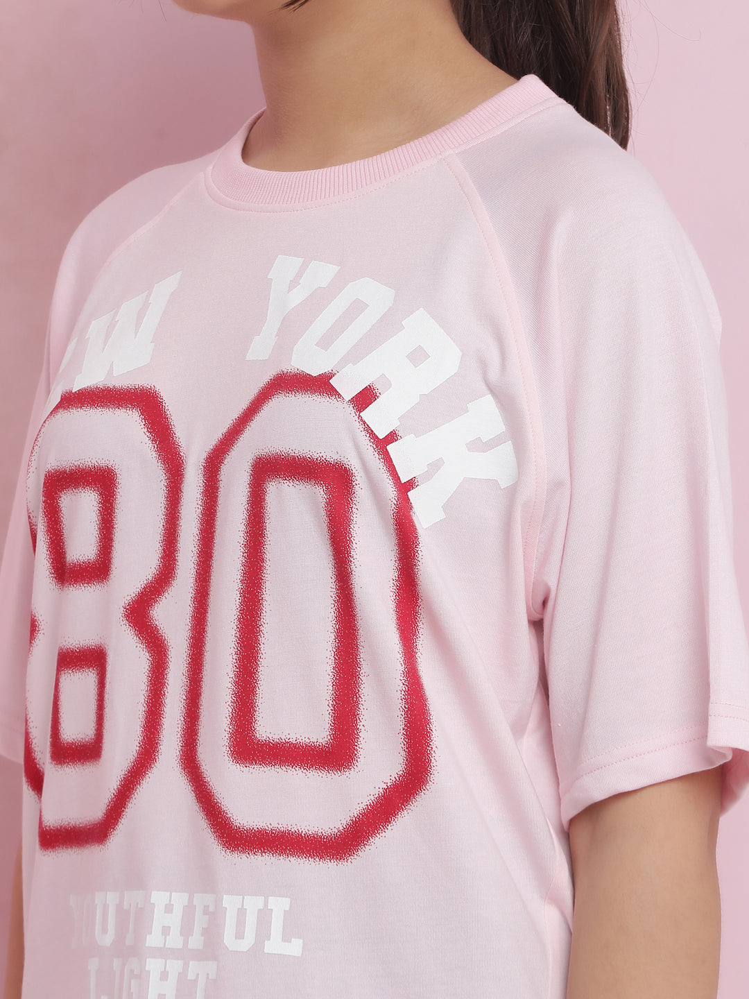 Lil Tomatoes Girls Cotton Top-Pink