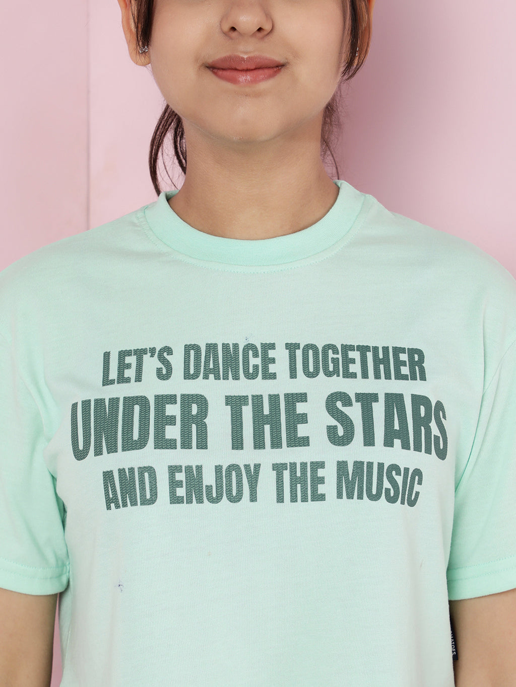 Lil Tomatoes Girls Cotton Crop Top- LTGREEN