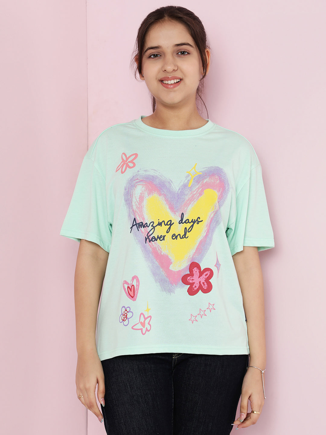 Lil Tomatoes Girls Cotton Top- LTGREEN